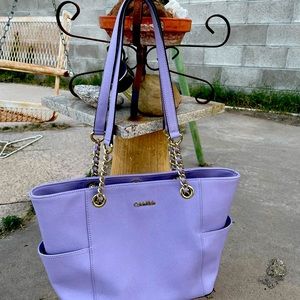 Calvin Klein lavender tote bag